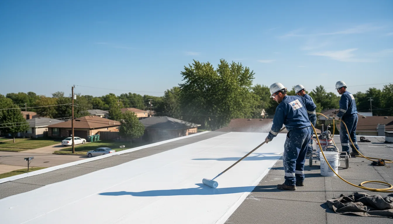 Commercial roof coating in Marion, NC near me